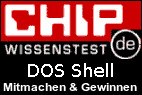 DOS Shell im Quiz beim CHIP Wissenstest